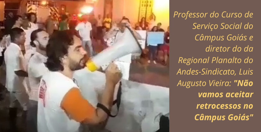 site manifestação em defesa do Câmpus Goiás 1