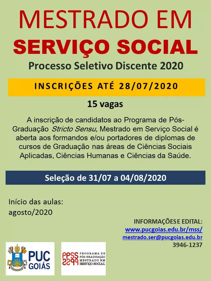 Programa de Pós-Graduação em Serviço Social