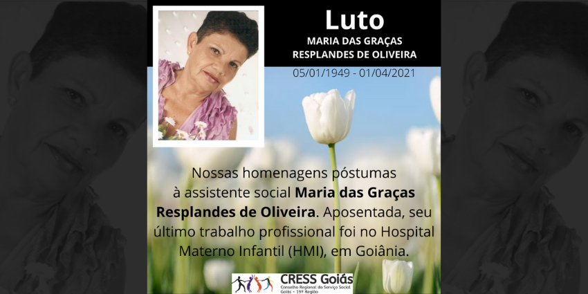 card nota pesar Maria das Graças Resplandes de Oliveira222